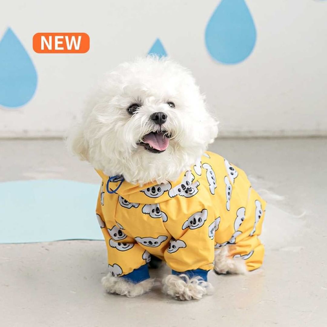 Keep Your Pup Dry and Stylish with Our Waterproof All-around Raincoat!