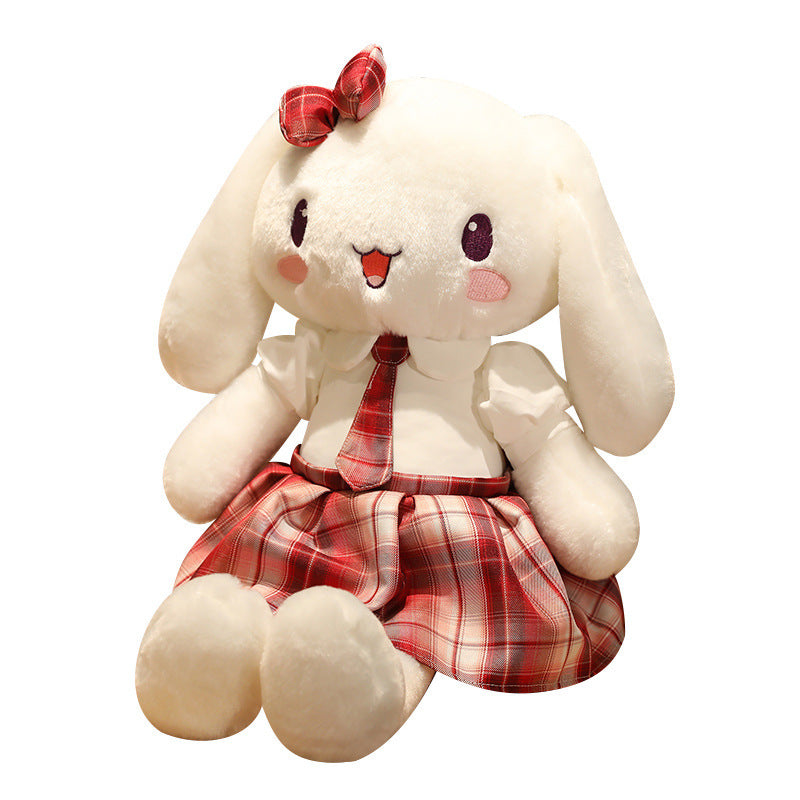 Cute Bunny Bow Plush Toy Pillow