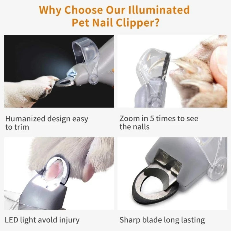 Pet Nail Clipper LED Light