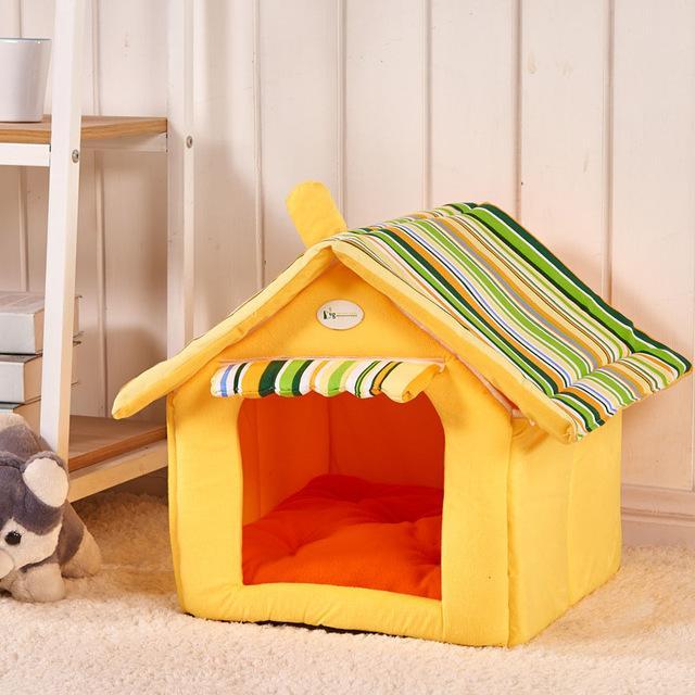 Fashion Striped Removable Cover Pet Beds