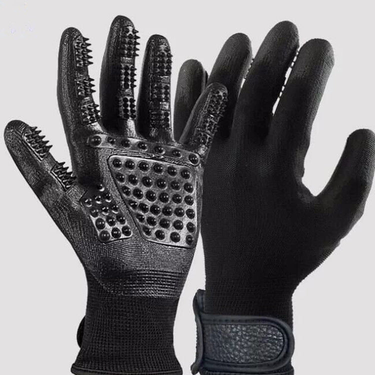 Pet Hair Grooming Glove Cats Soft Rubber