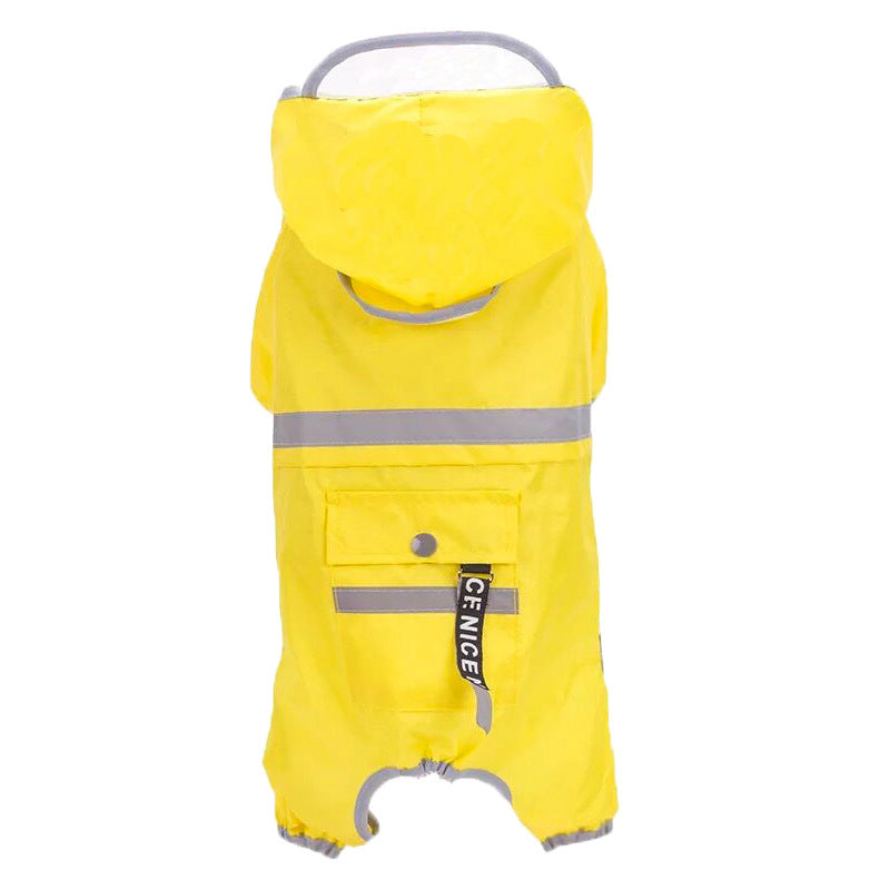 Dog Raincoat Four Legged Waterproof