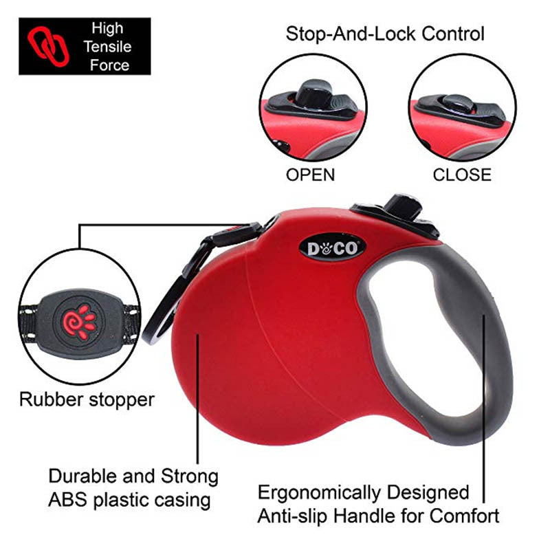Automatic retractable dog leash