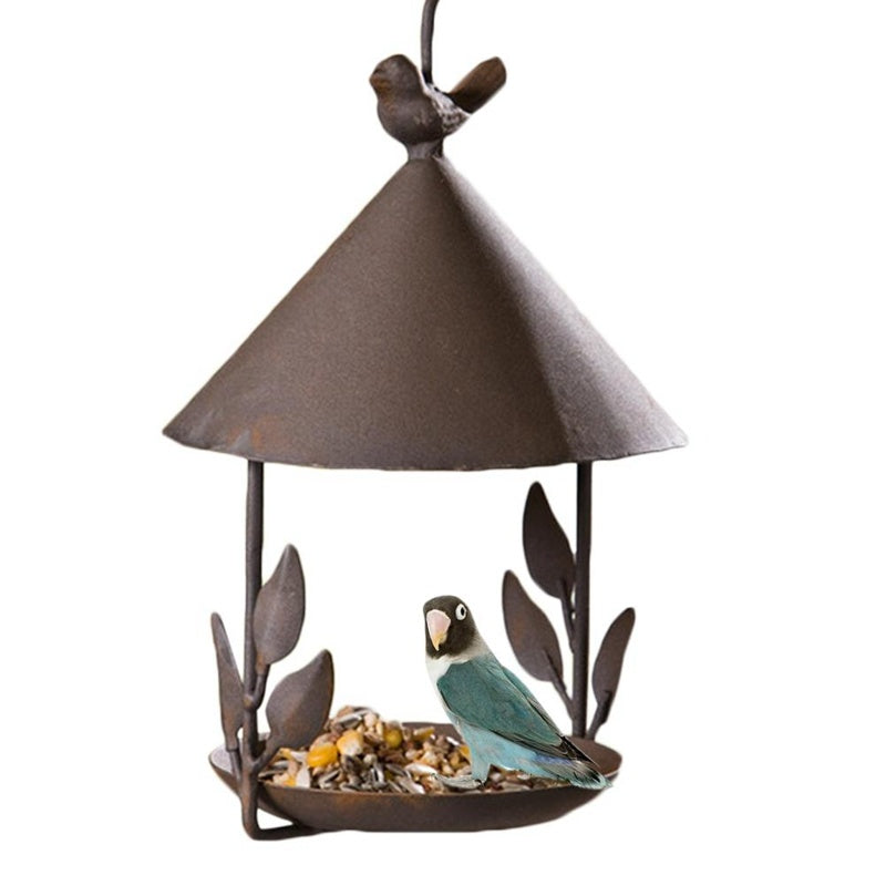 American made old iron bird feeder
