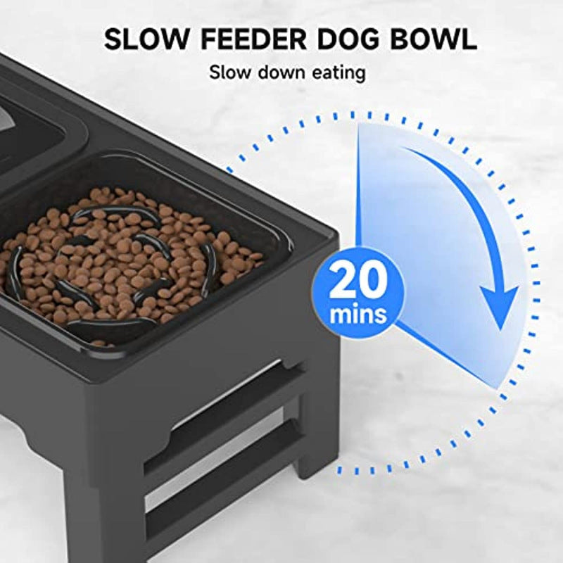Adjustable Raised Dog Bowl