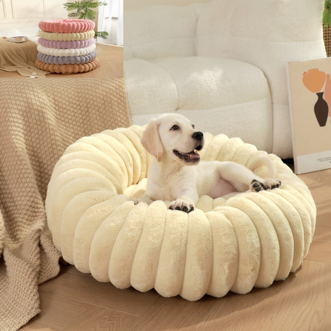 Nest Warm Winter Dog Bed