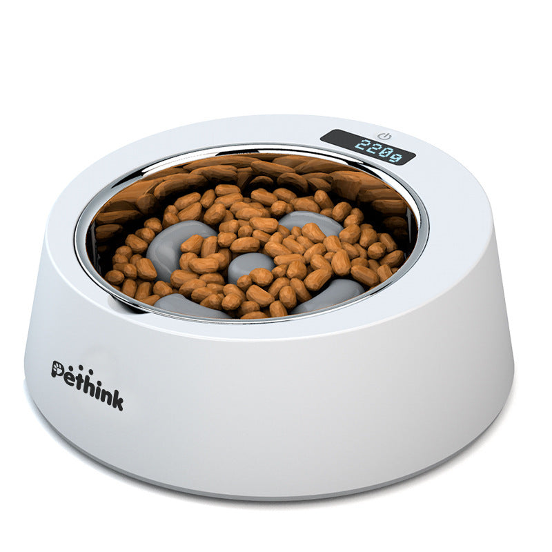 Intelligent pet weighing bowl feeder