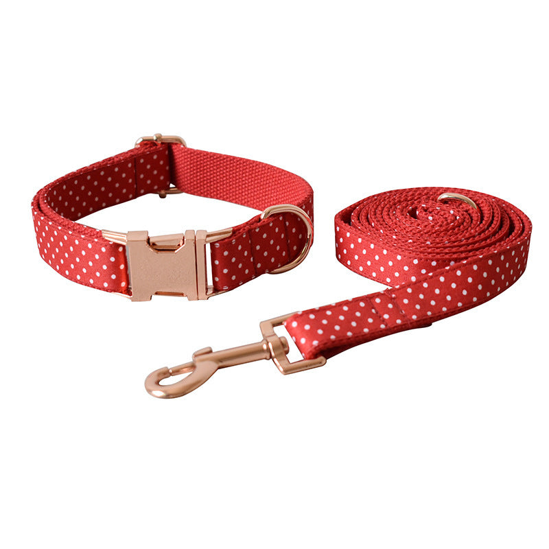 Red Dot Dog Leash Supply Pet Supplies Collar