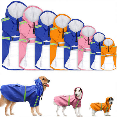 Spring and summer new dog raincoat