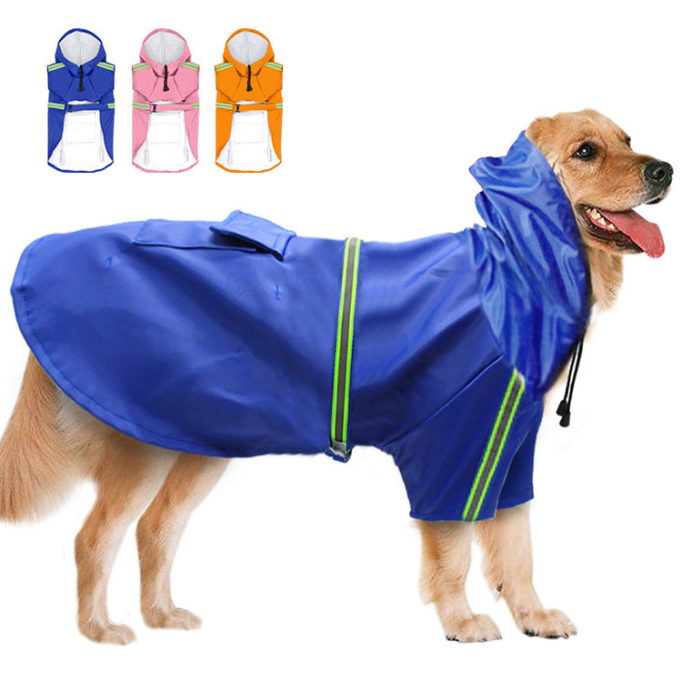 Spring and summer new dog raincoat