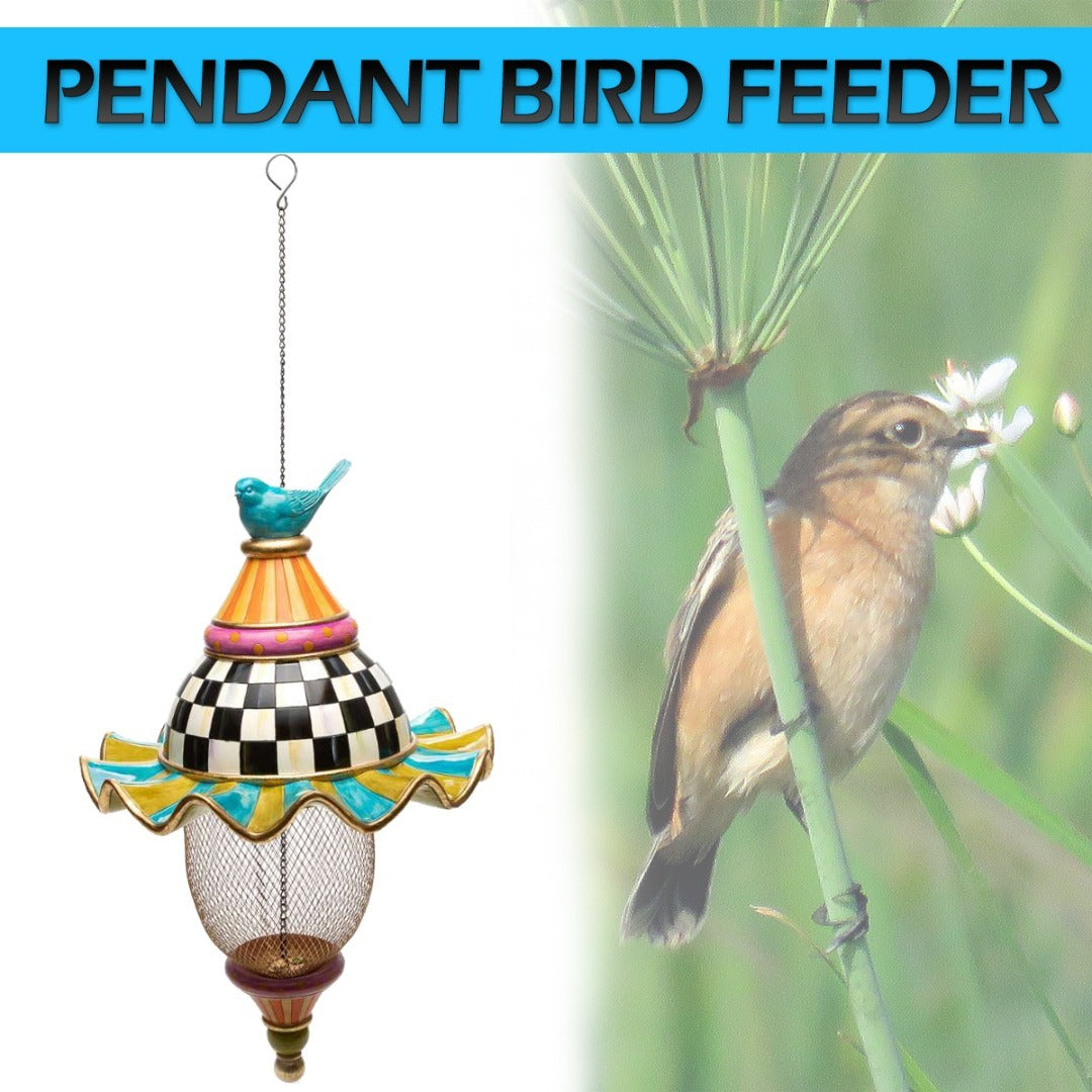 Metal Bird Feeder Decoration