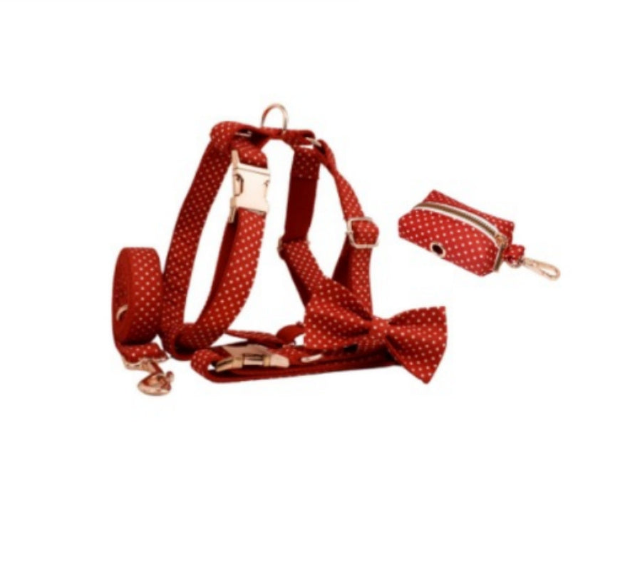 Red Dot Dog Leash Supply Pet Supplies Collar
