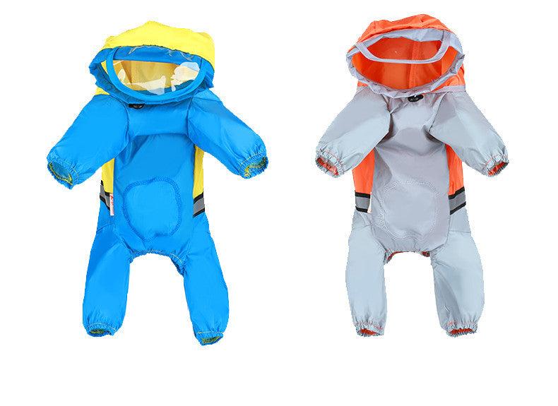 Pet dog raincoat tail