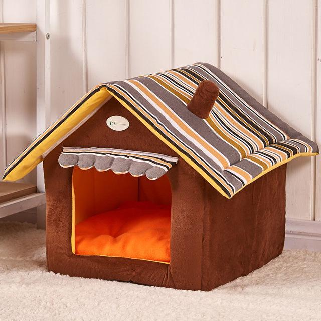 Fashion Striped Removable Cover Pet Beds