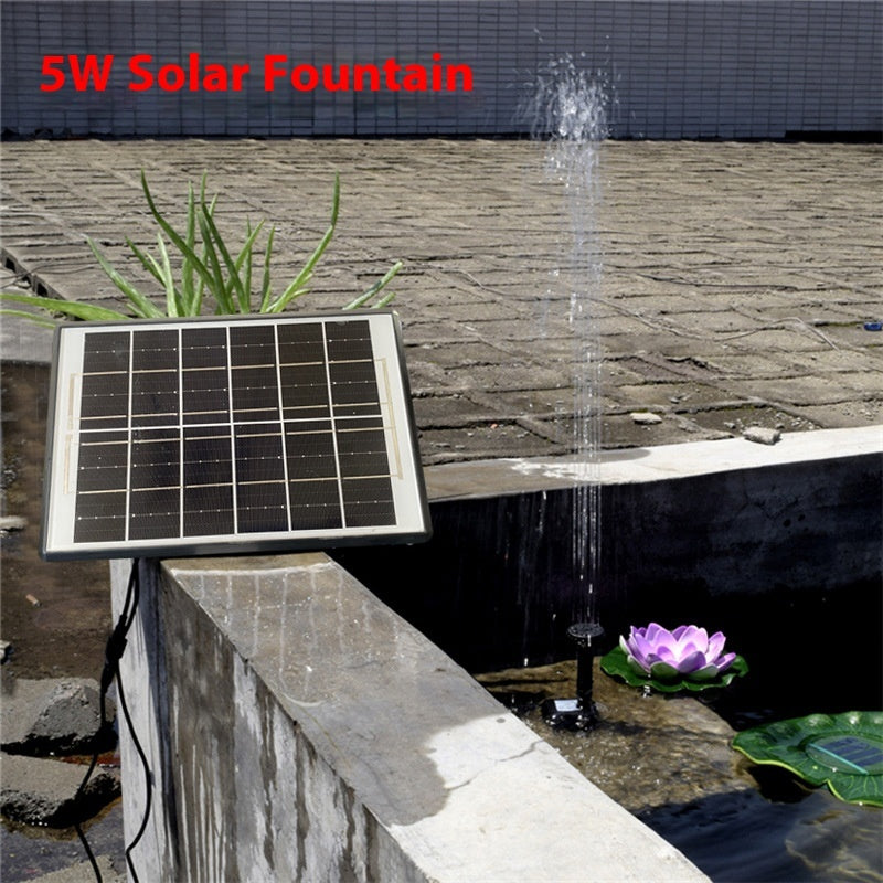 Solar Bird Bathtub Floating Fountain
