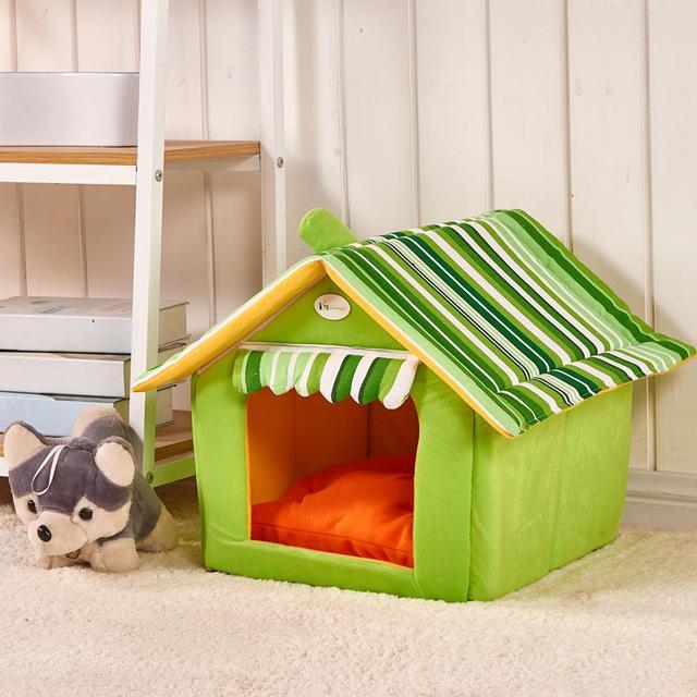 Fashion Striped Removable Cover Pet Beds