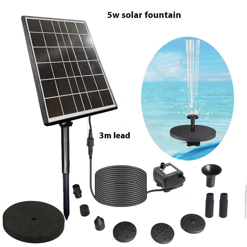 Solar Bird Bathtub Floating Fountain