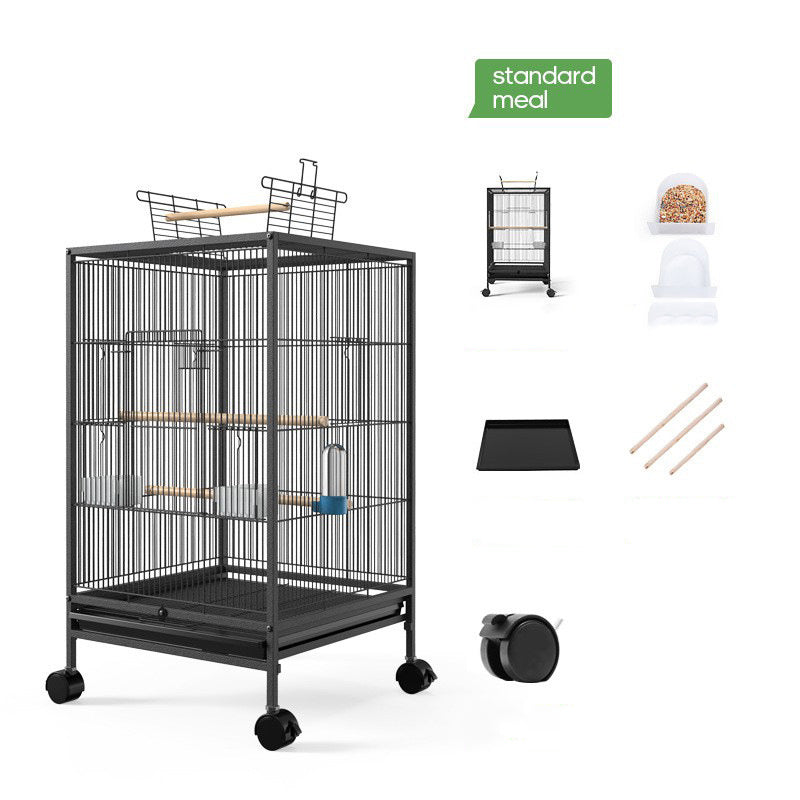Parrot Xuanfeng Bird Cage With Feeder
