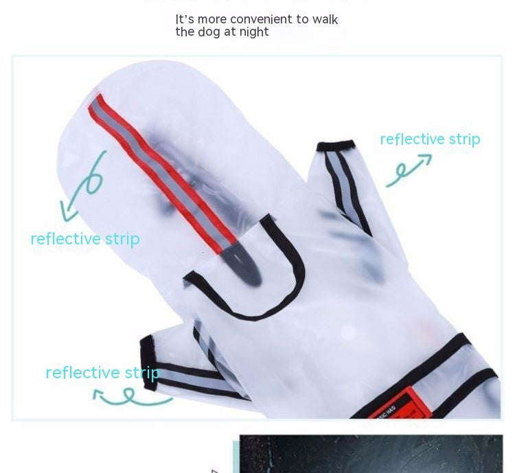 Dog Pet Rain Waterproof Raincoat