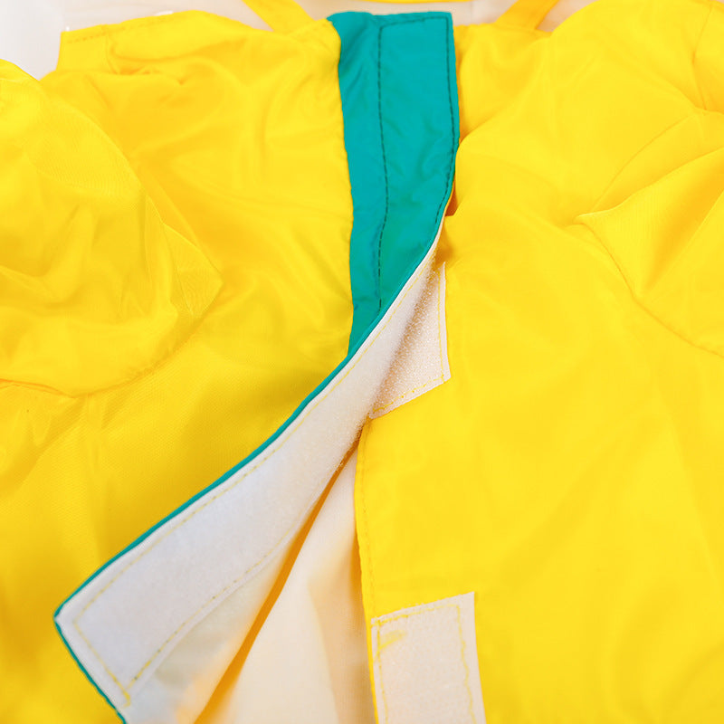 Dinosaur Raincoat Pet Yellow Waterproof Suit
