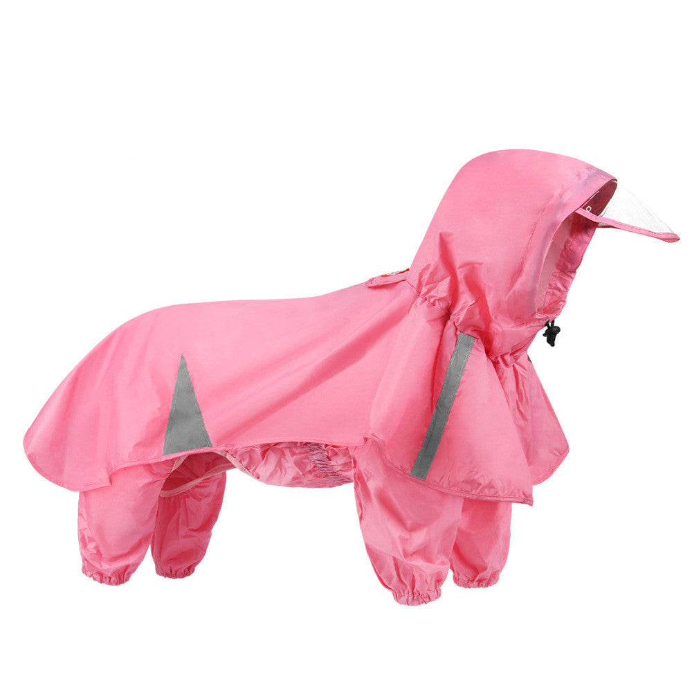 Pet Cloak Hooded Raincoat