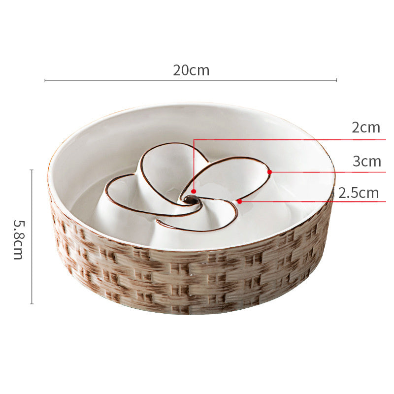 Pet Ceramic Slow Feeder