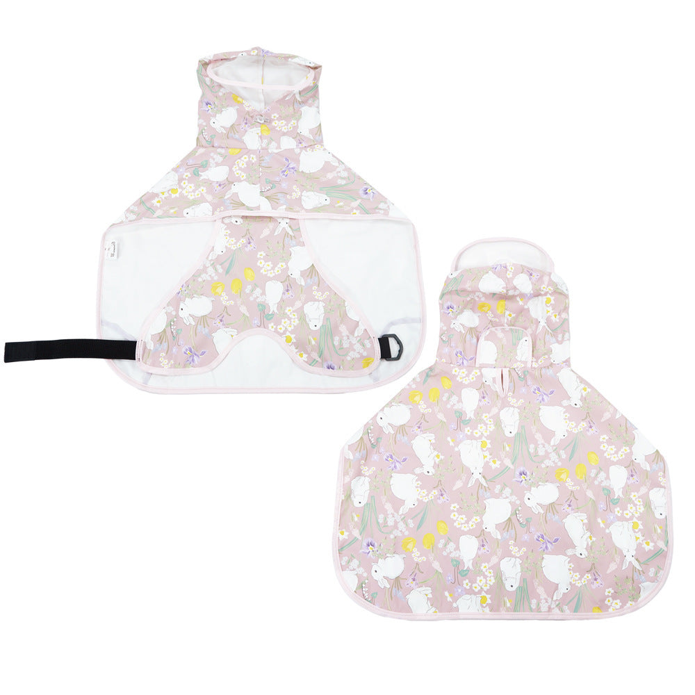 Dog Raincoat Transparent Bellyband