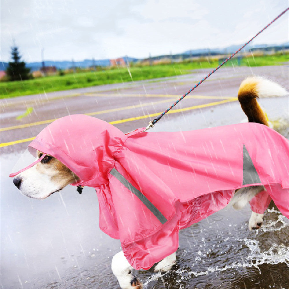 Pet Cloak Hooded Raincoat