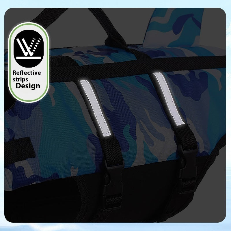 Creative Pet Camouflage Swimming Life Jacket