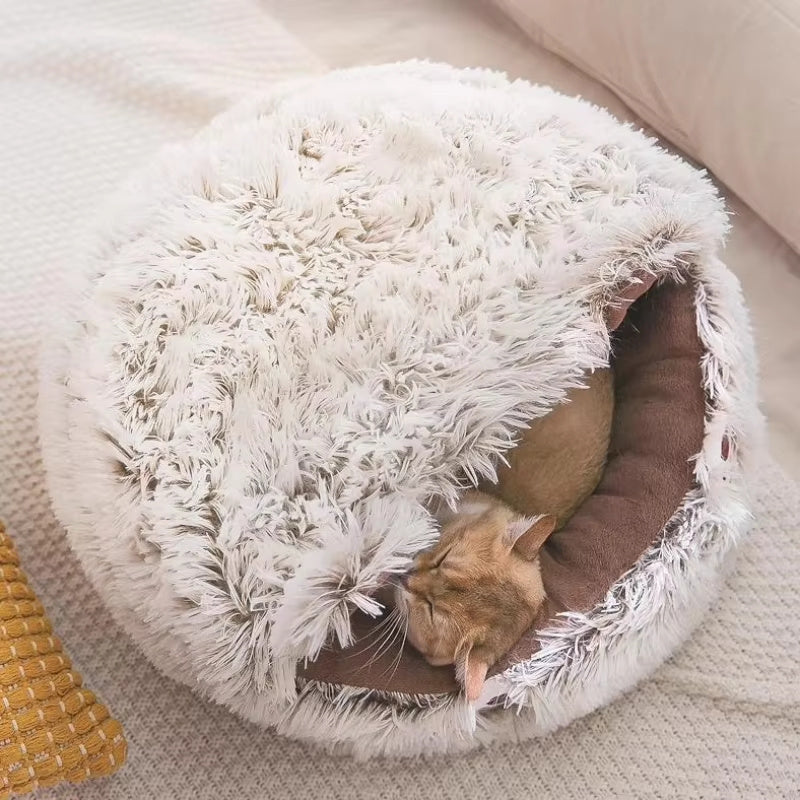 Winter New Long Plush Pet Bed