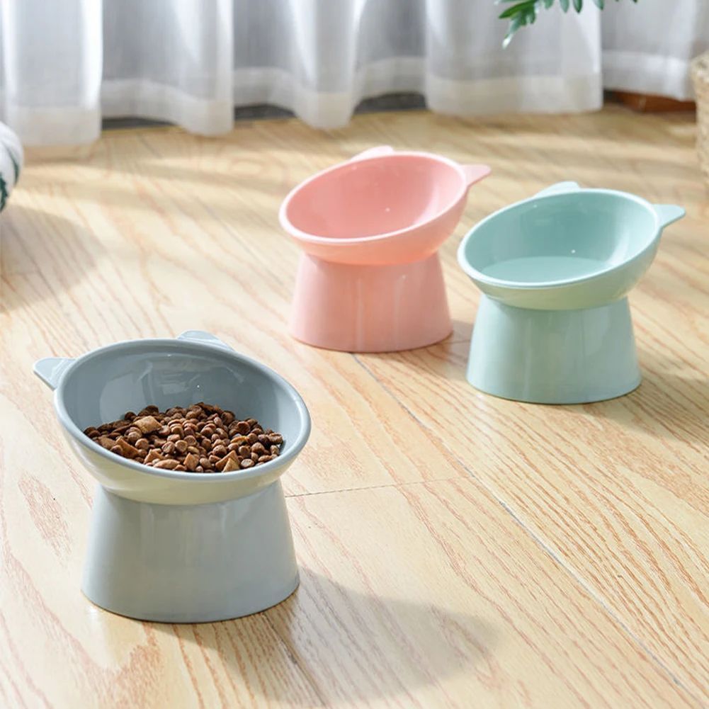 Tilted Cat Food Bowl Elevated Cat Bowl