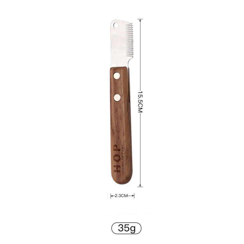 Pet Comb Solid Wood Antique