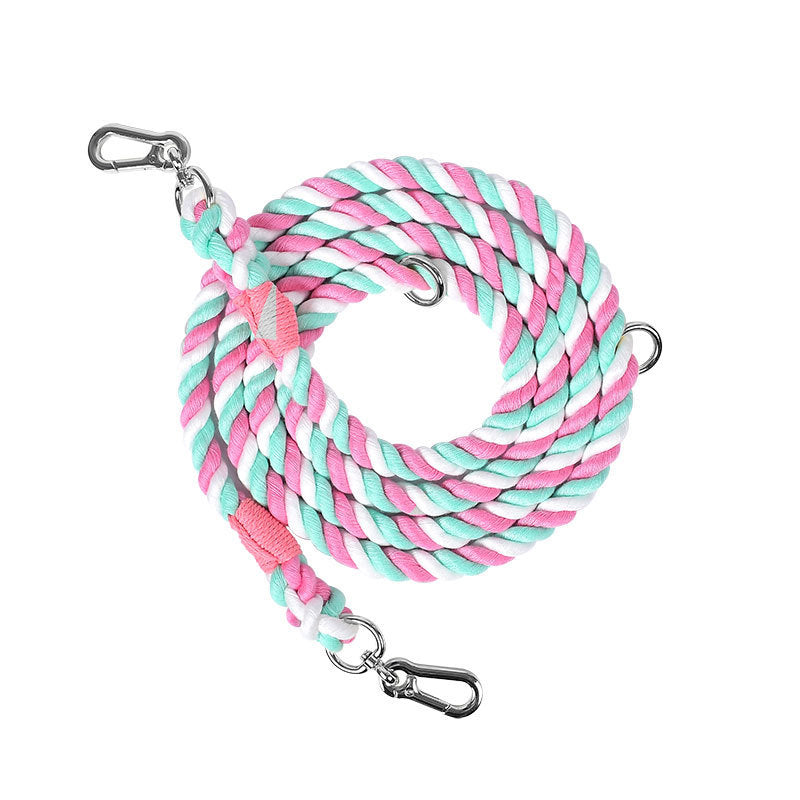 Multifunctional Braided Double-ended Dog Leash