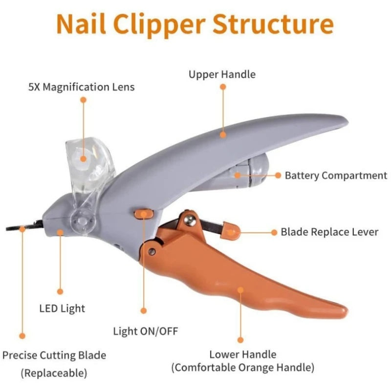 Pet Nail Clipper LED Light