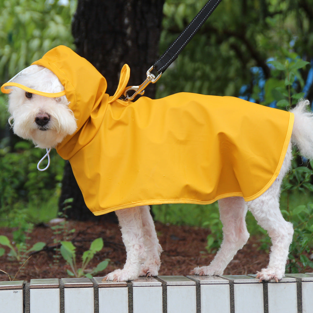 Dog Raincoat Transparent Bellyband