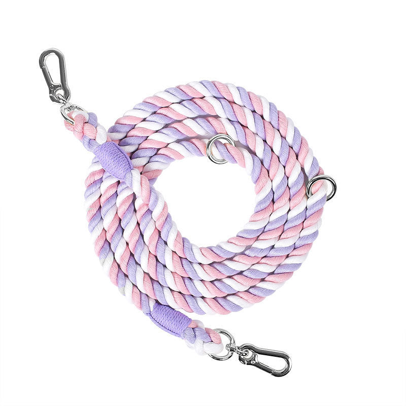 Multifunctional Braided Double-ended Dog Leash