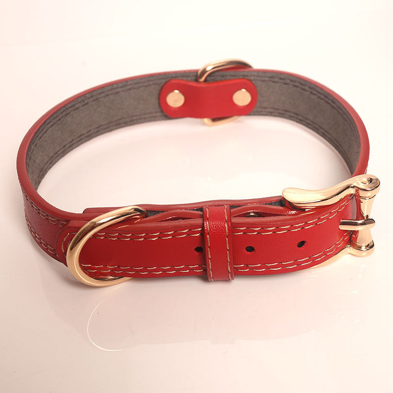 Leather Dog Collar Set